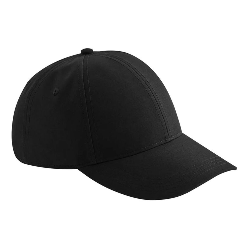 Beechfield Lifestyle Water Resistant Baseball Cap / Black